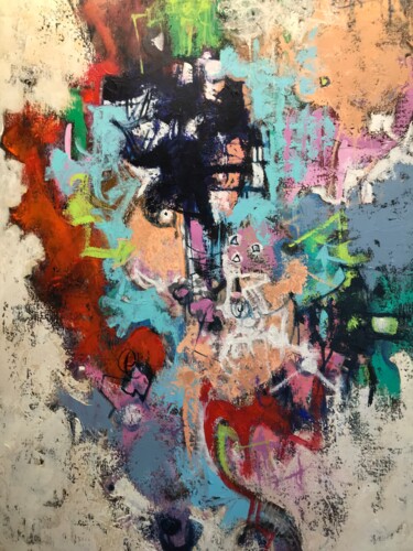 Painting titled "Sans titre 68" by Jean Brisé, Original Artwork, Acrylic