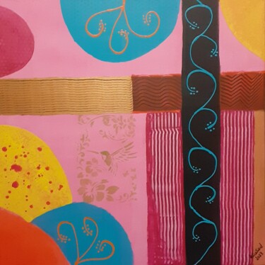 Painting titled "Serenetatim" by Rutrasaid, Original Artwork, Acrylic Mounted on Wood Stretcher frame