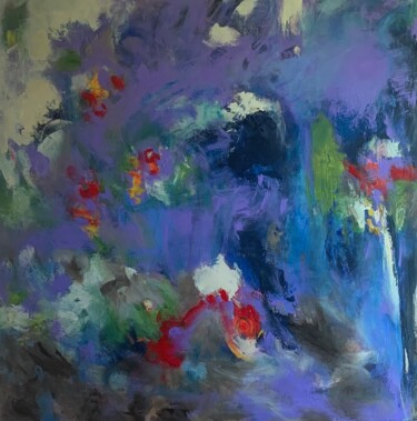 Peinture intitulée "Améthyste" par Lise Wuebben, Œuvre d'art originale, Acrylique Monté sur Châssis en bois