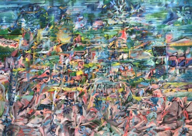 Painting titled "THE ECHO OF THE PAST" by Lautir, Original Artwork, Oil