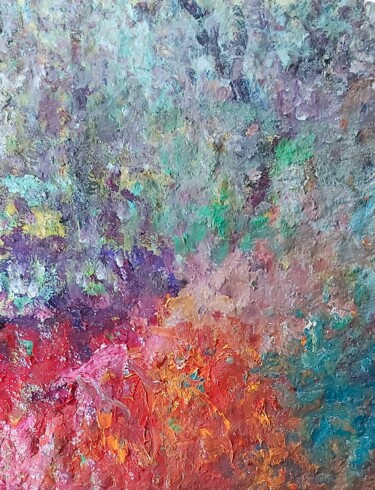 Painting titled "Nature sauvage "202…" by Nicole Salpetrier, Original Artwork, Oil