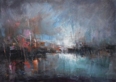 Harbor of destroyed dreams - Rebellion Of Lost Colors 绘画 标题为“Harbor of destroyed…” 由Ivan Grozdanovski, 原创艺术品, 丙烯