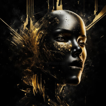 数字艺术 标题为“Face and Space 1.1” 由Elmir Tatar, 原创艺术品, AI生成的图像