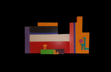 Scultura intitolato "Puzzle III De La 6a…" da Guillermina Quindos, Opera d'arte originale, Legno