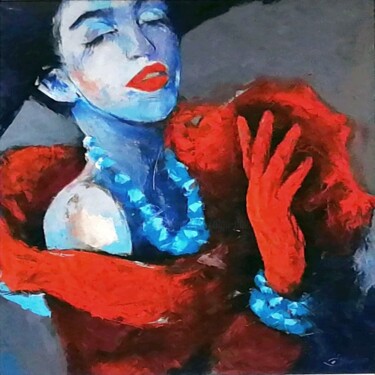 Haute Couture Glamour Porträt Pittura intitolato "Haute Couture Glamo…" da Olga David, Opera d'arte originale, Olio