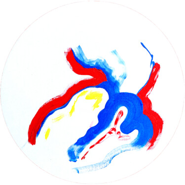 Painting titled "PERSONIFICATION OF…" by Anna Gaikovich, Original Artwork, Acrylic Mounted on Cardboard