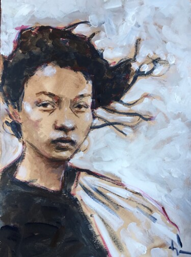 绘画 标题为“Winter Study” 由Dominique Dève, 原创艺术品, 丙烯