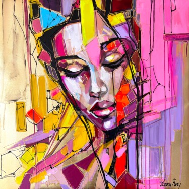 Peinture intitulée "Baisti" par Lana Frey, Œuvre d'art originale, Acrylique Monté sur Châssis en bois