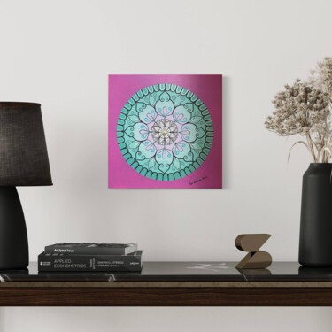绘画 标题为“Mandala quântica Am…” 由Ana Catarina De Sá, 原创艺术品, 丙烯