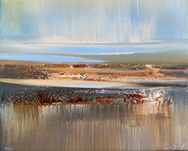 제목이 "Subjective landscap…"인 미술작품 Katsiaryna Sumarava로, 원작, 기름 나무 들것 프레임에 장착됨