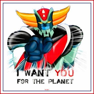 绘画 标题为“I WANT YOU FOR THE…” 由Dominique Kleiner, 原创艺术品, 数字油画