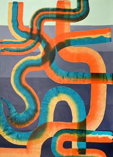 Painting titled "Gradisimo" by Sumit Ratta, Original Artwork, Acrylic