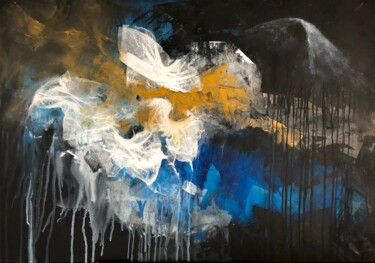 Painting titled "Secret cave" by Joanna Wietrzycka, Original Artwork, Acrylic Mounted on Wood Stretcher frame
