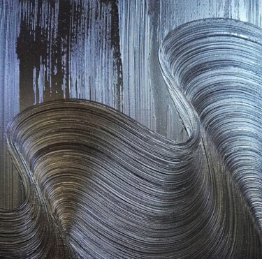 绘画 标题为“peinture, art abstr…” 由Steivan Loundou, 原创艺术品, 油 安装在木质担架架上