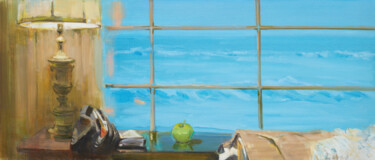 Green Apple Peinture intitulée "Green Apple" par Alexander Levich, Œuvre d'art originale, Huile