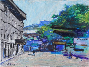 Zhitnyi Rynok Painting titled "Zhitnyi Rynok" by Vladislav Zdor, Original Artwork, Pastel