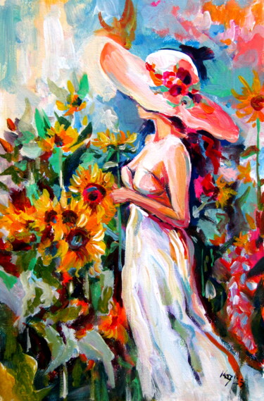 제목이 "Summer on the flora…"인 미술작품 Anna Brigitta Kovacs (KAB)로, 원작, 아크릴
