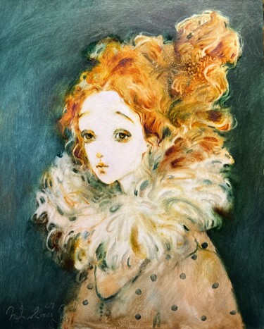 Secrets of the Emerald 绘画 标题为“Secrets of the Emer…” 由Isolde Pavlovskaya, 原创艺术品, 油 安装在纸板上