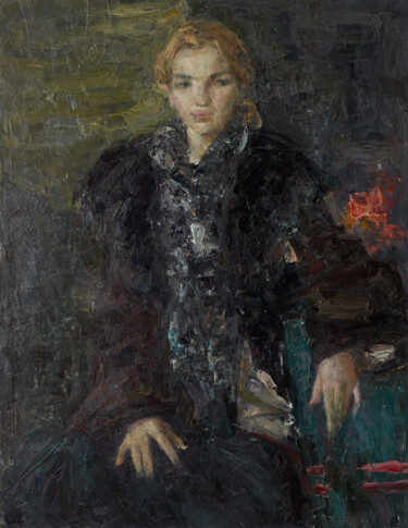 Winter Outside the Window 绘画 标题为“Winter Outside the…” 由Zakhar Shevchuk, 原创艺术品, 油