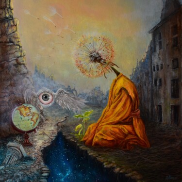 绘画 标题为“Bez tytułu” 由Klaudia Karasek, 原创艺术品, 丙烯 安装在artwork_cat.上
