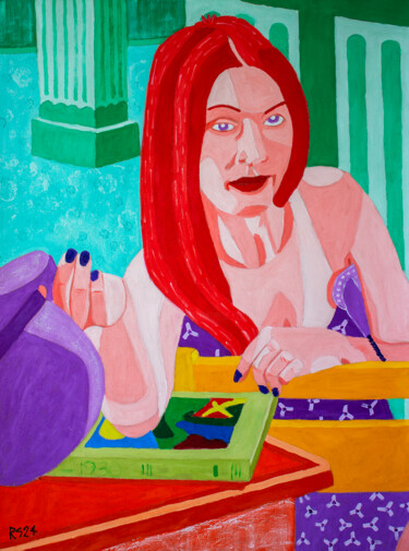 Ashley No. 15 绘画 标题为“Ashley No. 15” 由Randall Steinke, 原创艺术品, 油