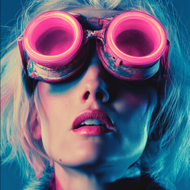 Vision Surréelle d'Éclat Urbain 数字艺术 标题为“Vision Surréelle d'…” 由Anki, 原创艺术品, AI生成的图像 安装在铝上