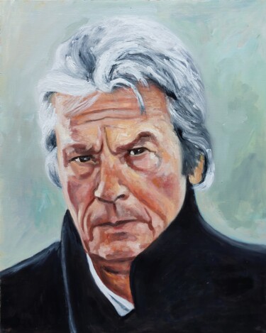 绘画 标题为“Alain Delon” 由Els Driesen, 原创艺术品, 油