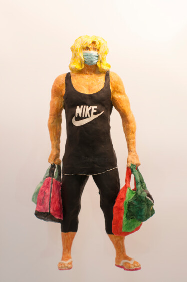 雕塑 标题为“Weightlifter” 由Veronika Bernard, 原创艺术品, 石膏