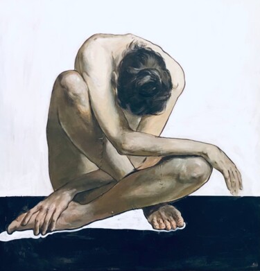 Painting titled "nnn" by Alexandra Efimova, Original Artwork, Oil