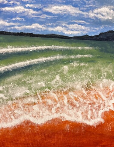 제목이 "Plage cheum"인 미술작품 Amine Aissaoui (ice)로, 원작, 아크릴