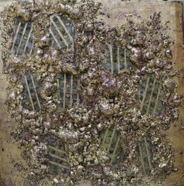 Painting titled "Parallel Worlds" by Mascha Chelius, Original Artwork, Acrylic Mounted on Wood Stretcher frame