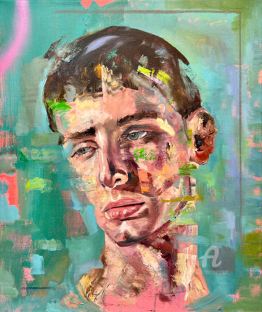 Painting titled "Glass & Stone" by Jonathan Mcafee, Original Artwork, Oil