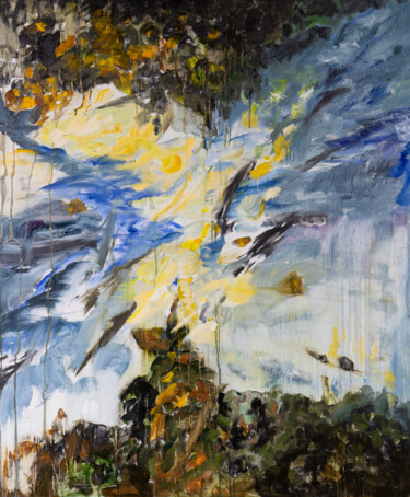 Pittura intitolato "Strim" da Iryna Bobrova, Opera d'arte originale, Olio