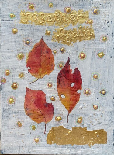 Together Again 绘画 标题为“Together Again” 由Chiori Ohnaka, 原创艺术品, 水彩 安装在木板上