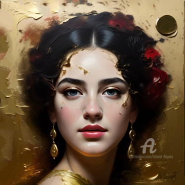 Mona Lisa’s daughter III 数字艺术 标题为“Mona Lisa’s daughte…” 由Davina Dugnas, 原创艺术品, 2D数字工作