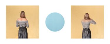 Painting titled "Espiazione (Atoneme…" by Valentina Porcelli, Original Artwork, Oil Mounted on Wood Stretcher frame