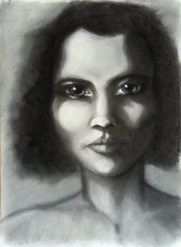 "Woman 862" başlıklı Resim Yevheniia Shcherbina tarafından, Orijinal sanat, Karakalem