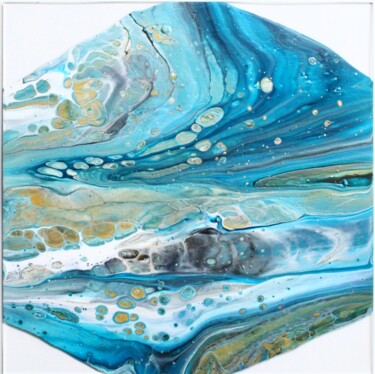 Peinture intitulée "Neptun" par Melissa Schaller, Œuvre d'art originale, Acrylique