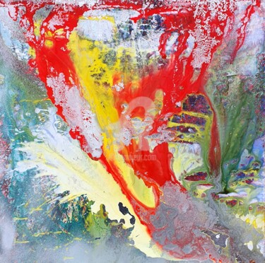 Painting titled "Birth of a path. Se…" by Anastasiia Rakovchena, Original Artwork, Acrylic Mounted on Wood Stretcher frame