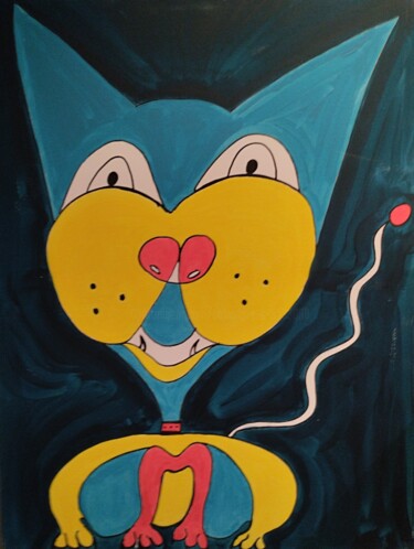 Peinture intitulée "superwawoua" par Salvadore C, Œuvre d'art originale, Acrylique Monté sur Châssis en bois