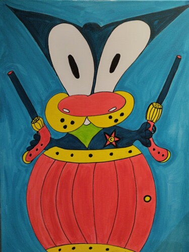 Peinture intitulée "westernawaou" par Salvadore C, Œuvre d'art originale, Acrylique Monté sur Châssis en bois