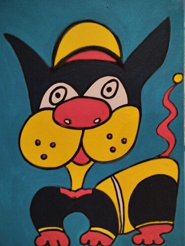 Peinture intitulée "la classewaoua" par Salvadore C, Œuvre d'art originale, Acrylique Monté sur Châssis en bois
