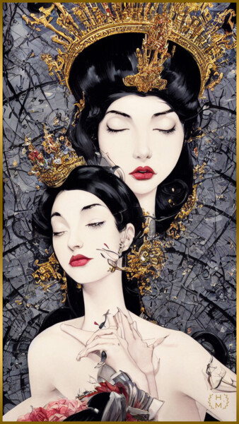 数字艺术 标题为“HEL MORT's Diva Sea…” 由Hel Mort, 原创艺术品, 油 安装在铝上