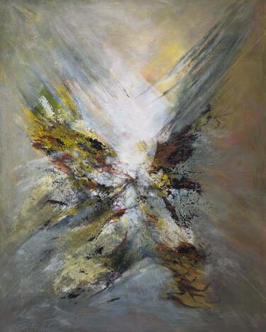 제목이 "Incandescence"인 미술작품 Christiane Gilbert로, 원작, 아크릴 나무 들것 프레임에 장착됨