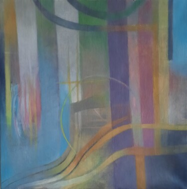 Peinture intitulée "L'espérance" par Nathalie Gautier, Œuvre d'art originale, Huile Monté sur Châssis en bois