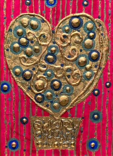Schilderij getiteld "LOVE" door Chiori Ohnaka, Origineel Kunstwerk, pigmenten Gemonteerd op artwork_cat.