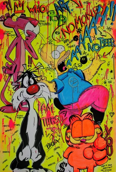 AAAAH No Money No Bear "AAAAH No Money No B…" başlıklı Tablo Art Hugo tarafından, Orijinal sanat, Akrilik