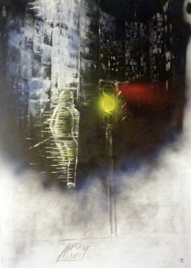 Peinture intitulée "Solitary" par Cyprian Hołownia, Œuvre d'art originale, Huile