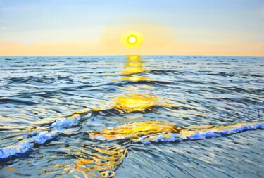 绘画 标题为“Sunlight 35.” 由Iryna Kastsova, 原创艺术品, 丙烯 安装在木质担架架上
