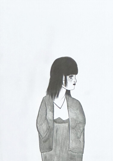 图画 标题为“Sans Titre 15” 由Fabrice Anneron, 原创艺术品, 石墨